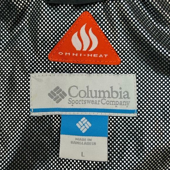 Columbia Omnitech Hooded Jacket Black Gray Women's Large - Picture 3 of 15